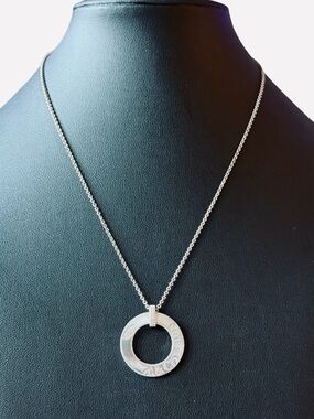 Tiffany & Co. Atlas Open Circle Pendant Necklace